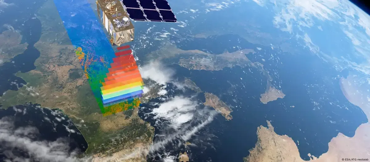 Artist's view of Sentinel-2 in orbit