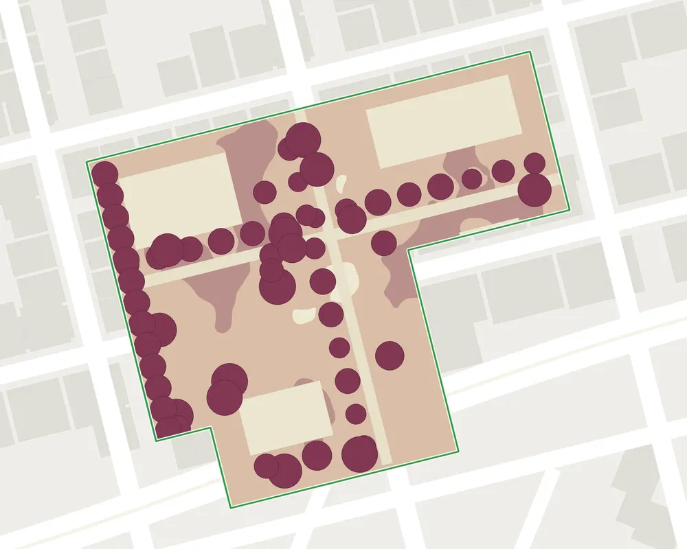 Carbon Stock Map, project at the same site