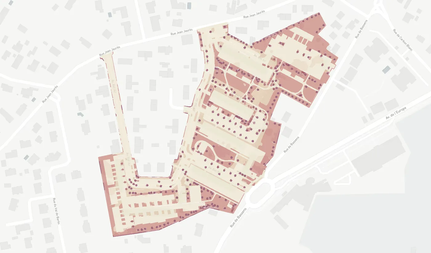 Stock de carbone – Cité du Bel Air