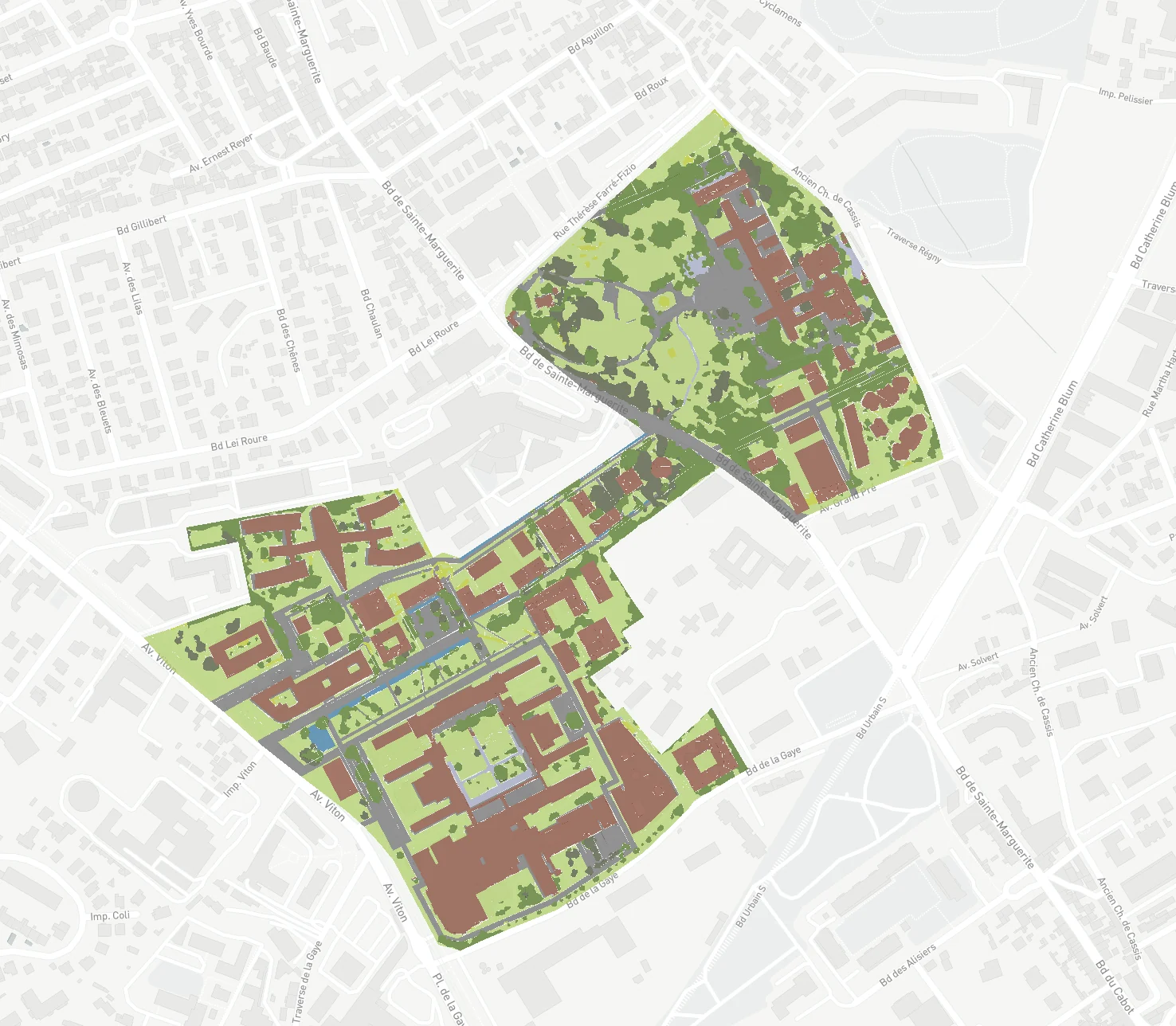 land cover – Sainte-Marguerite University Hospital
