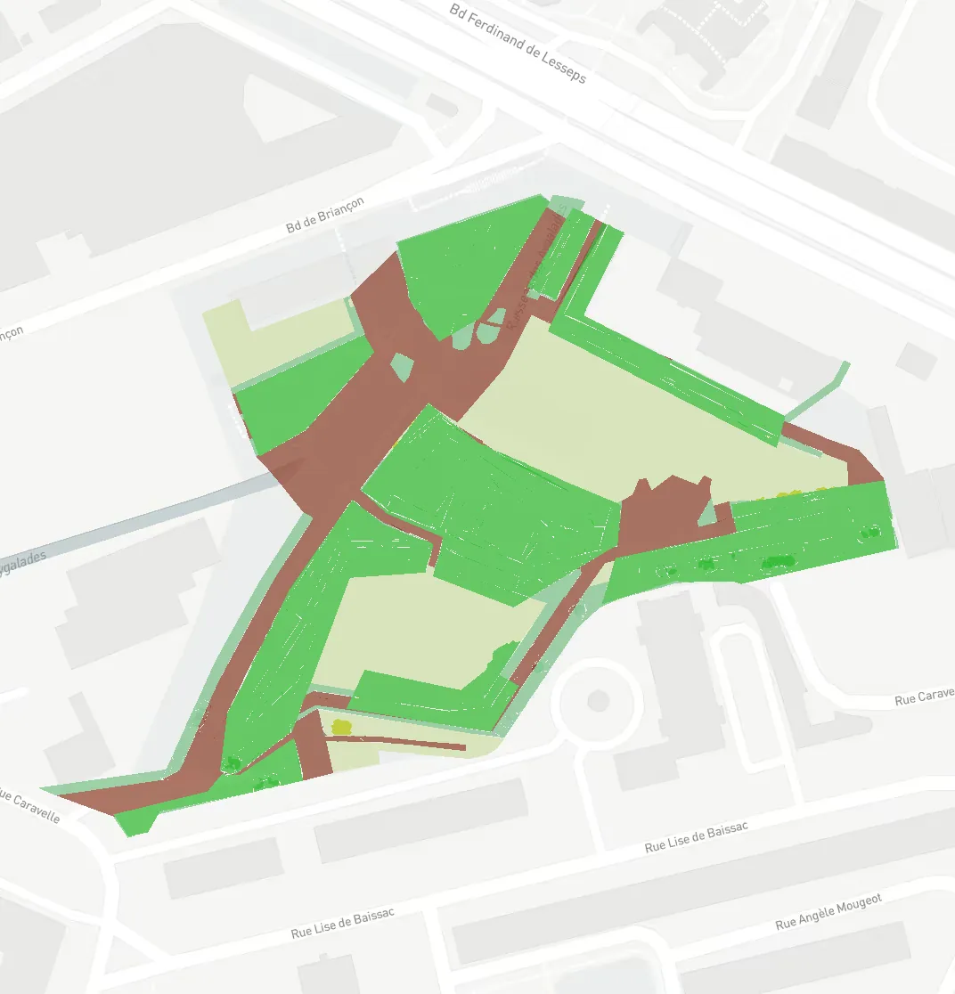 Occupation des sols – Parc Bougainville